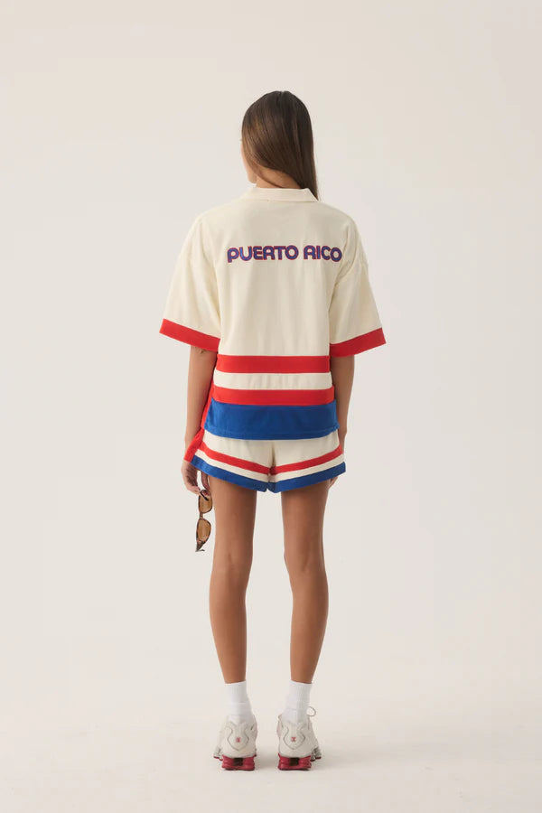 Araminta James - Rico Terry Shirt in Coconut