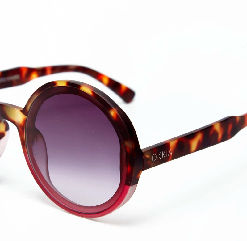Okkia - Monica Sunglasses in Hav/Hot Pink
