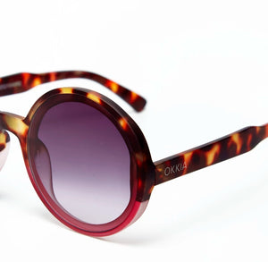 Okkia - Monica Sunglasses in Hav/Hot Pink