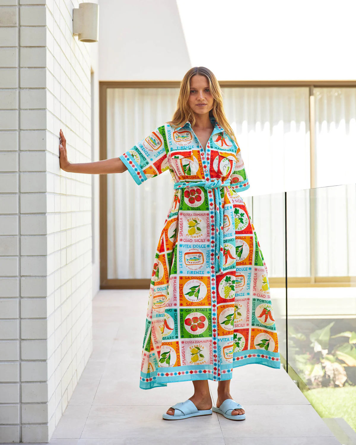 Walnut - Cannes Dress in Ciao  Sicily