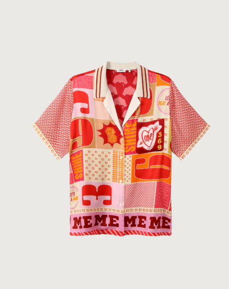 Me369 - Lilian Knit Collar Shirt in Lucky Me