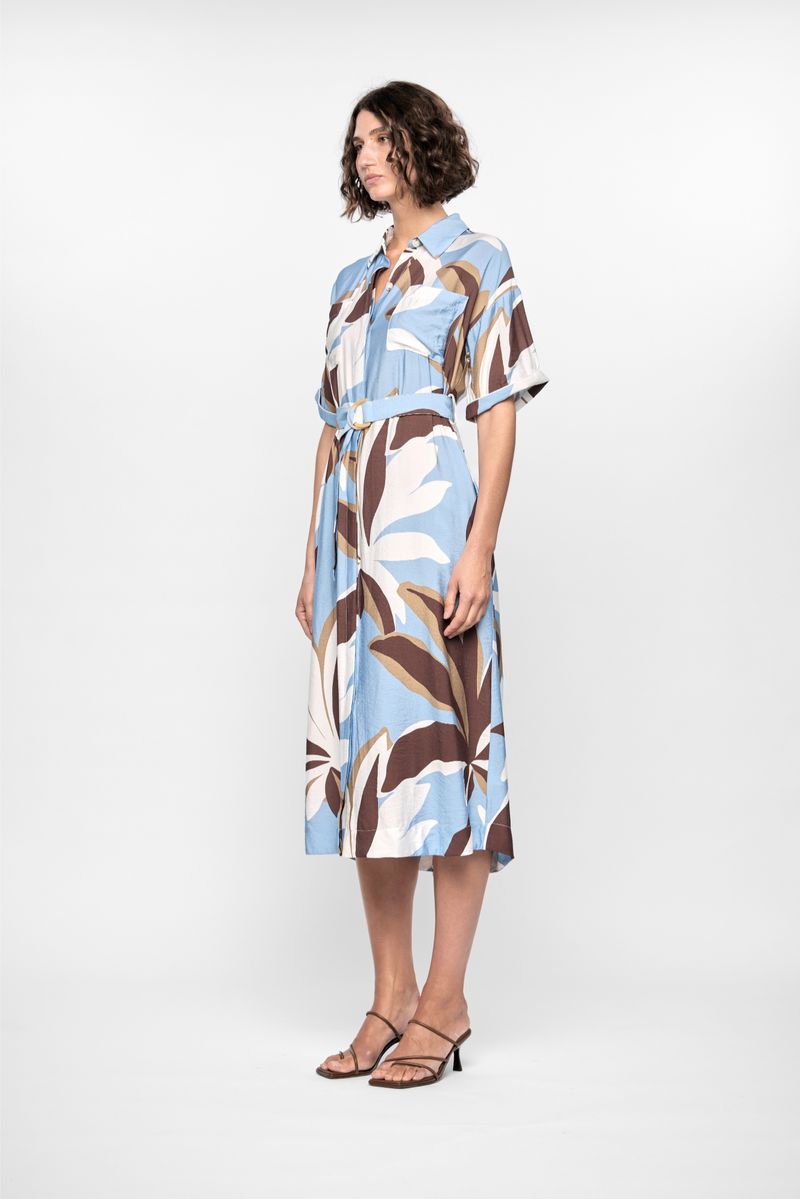 Staple The Label - Maeve Midi Shirt Dress in Resort