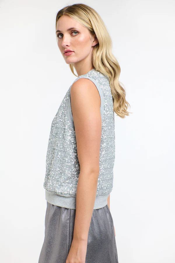 365 Days - Sequin Tank in Silver