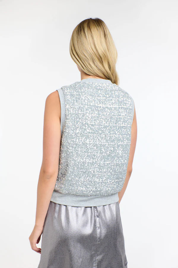 365 Days - Sequin Tank in Silver