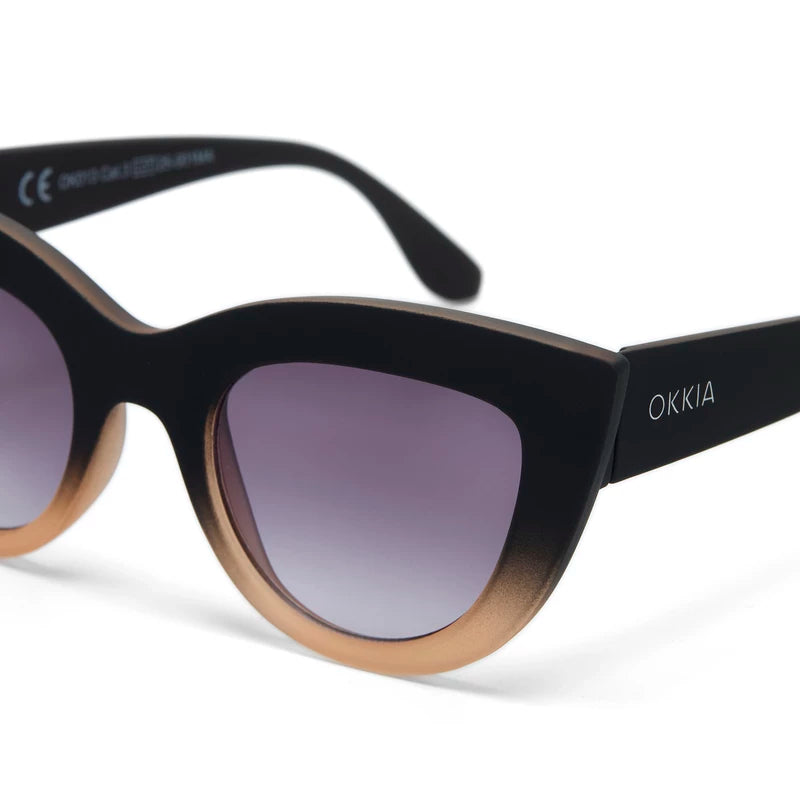 Okkia - Claudia Sunglasses in Black/Rose