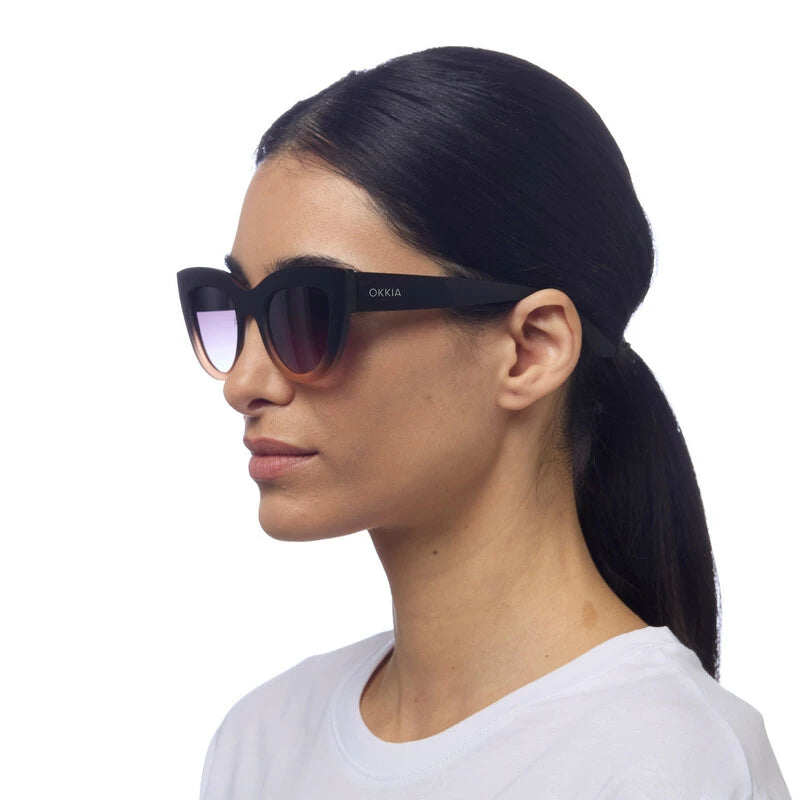 Okkia - Claudia Sunglasses in Black/Rose