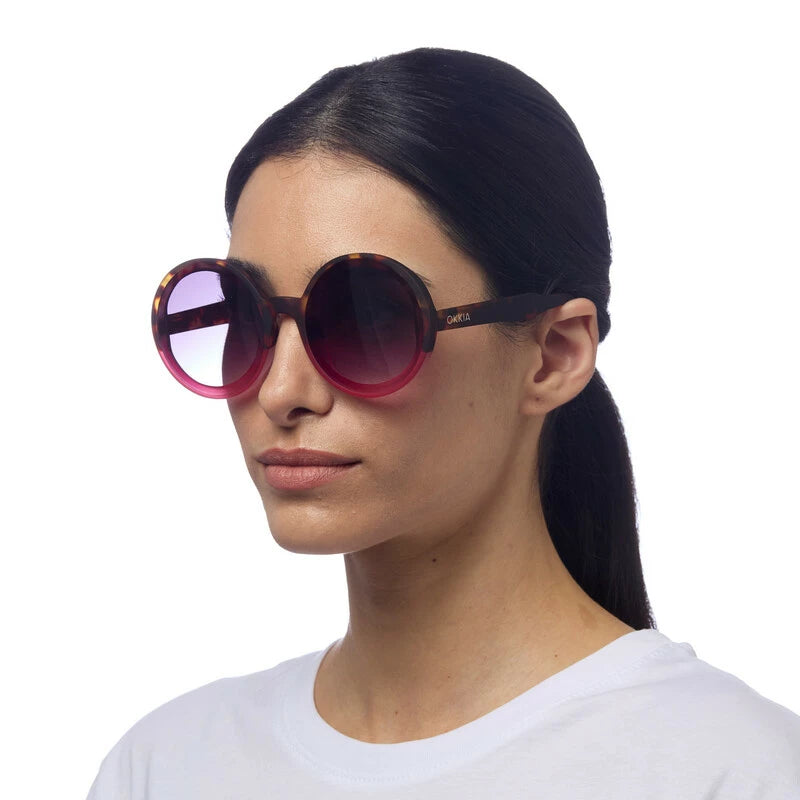 Okkia - Monica Sunglasses in Hav/Hot Pink