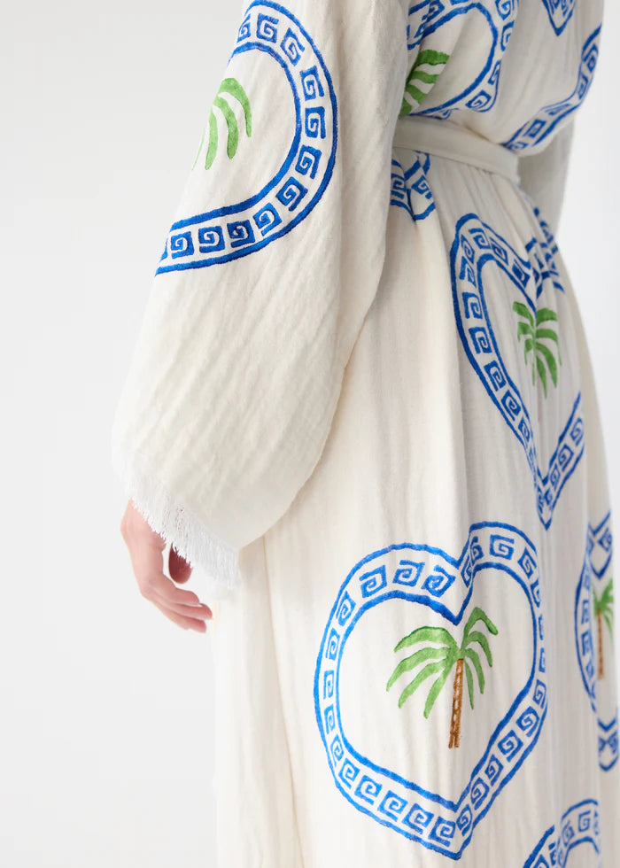 Cie Cie - Midi Palm Robe in Natural