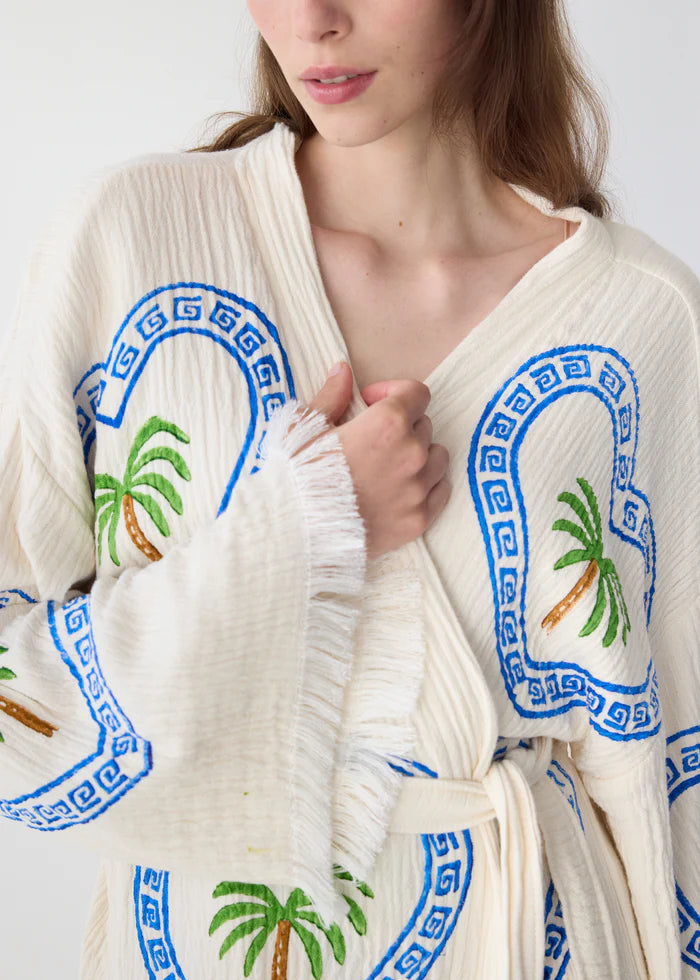 Cie Cie - Midi Palm Robe in Natural