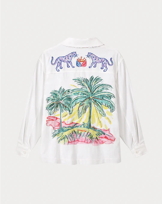 Me369 - Briann Embroidered Jacket in White