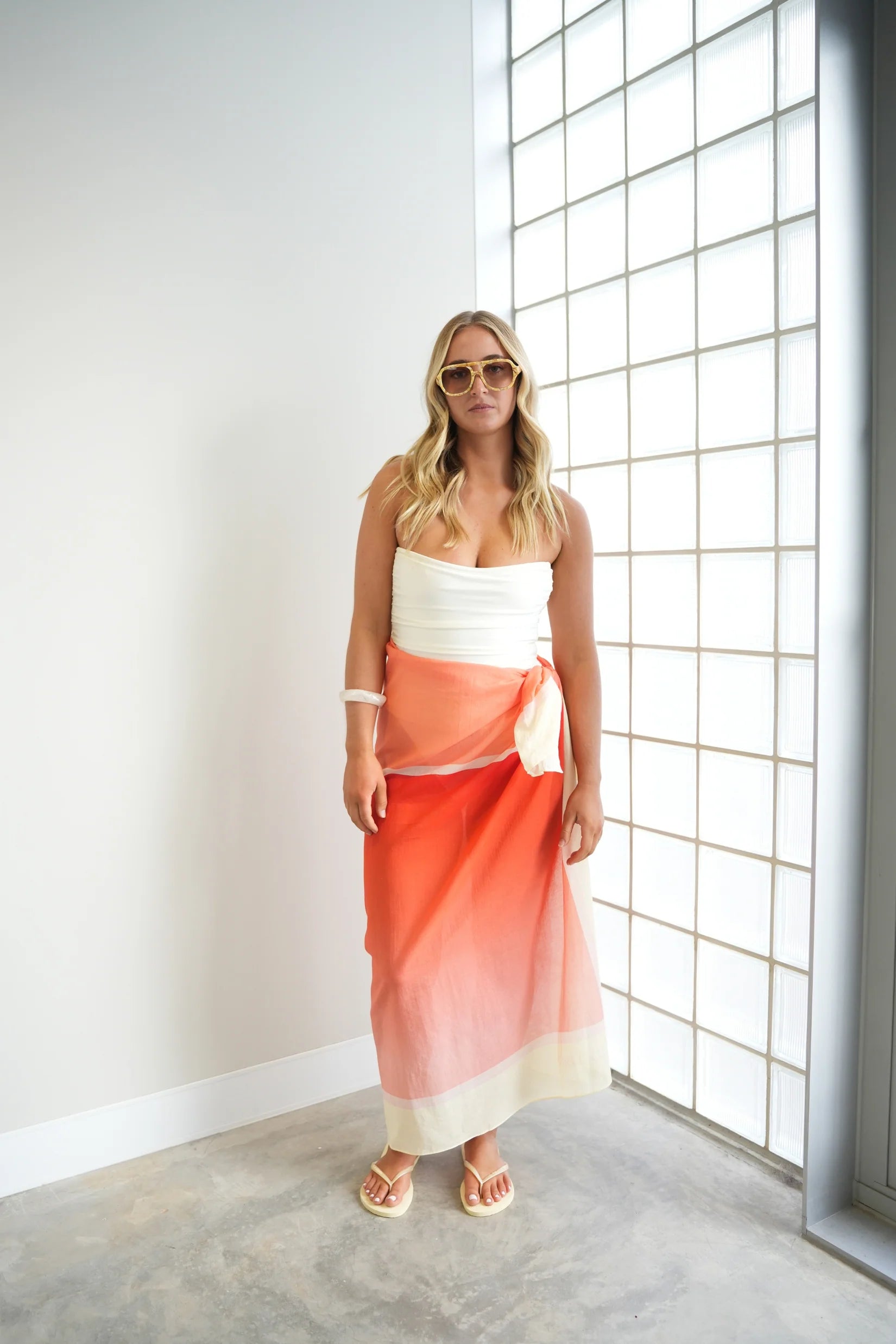 Mia Capri - Sarong in Yellow