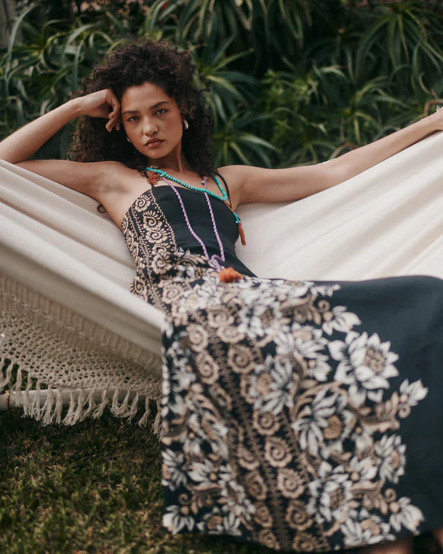 Hansen & Gretel - Alida Maxi Dress in Midnight Bells