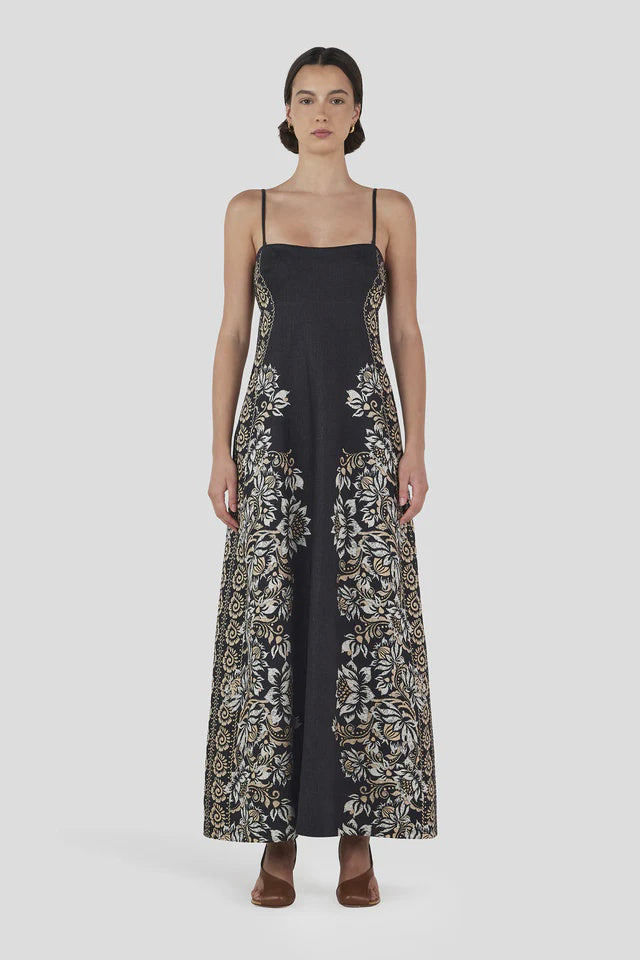 Hansen & Gretel - Alida Maxi Dress in Midnight Bells