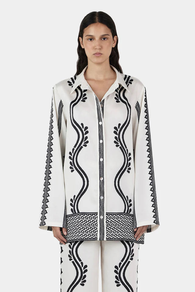 Hansen & Gretel - Allora Shirt in Geo Waves