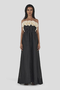 Hansen & Gretel - Aster Maxi Dress in Black/Cream