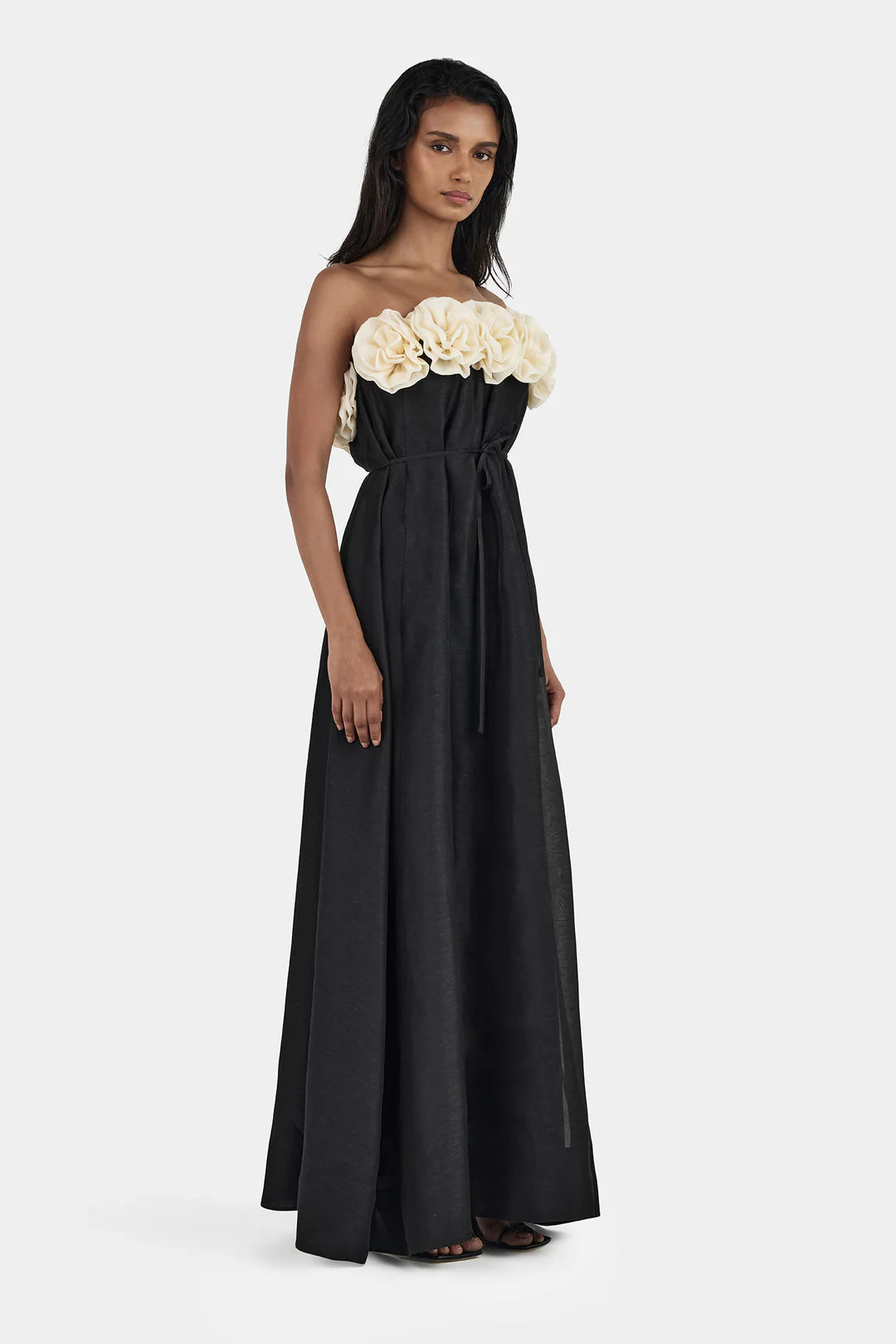 Hansen & Gretel - Aster Maxi Dress in Black/Cream