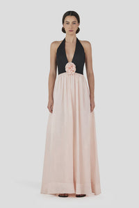Hansen & Gretel - Calla Maxi Dress in Black/Pink