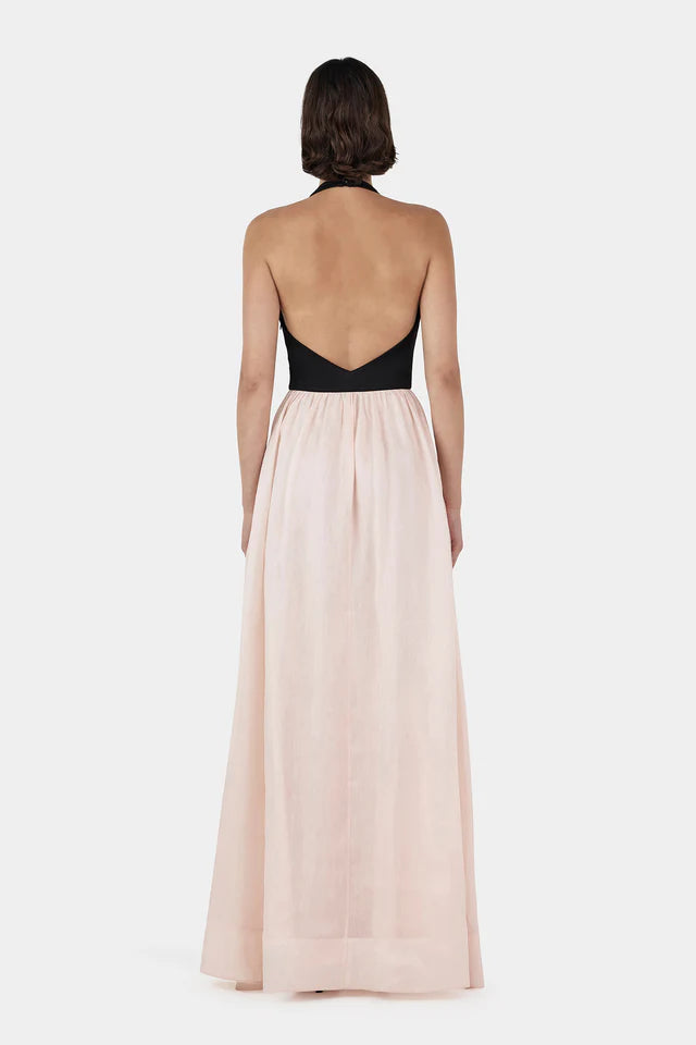 Hansen & Gretel - Calla Maxi Dress in Black/Pink