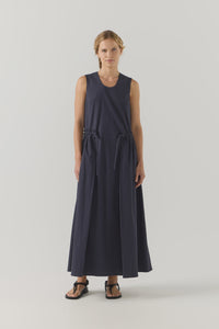 Foemina - Cameron Dress in Navy Seersucker