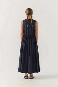 Foemina - Cameron Dress in Navy Seersucker