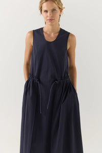 Foemina - Cameron Dress in Navy Seersucker