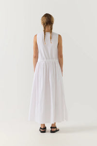 Foemina - Cameron Dress in White Seersucker