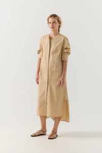 Foemina - Celine Dress in Sand Poplin