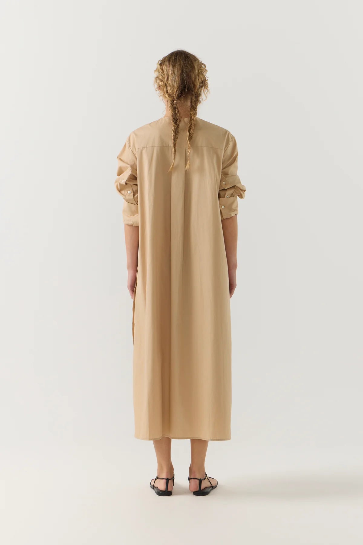 Foemina - Celine Dress in Sand Poplin