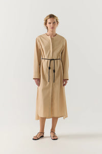 Foemina - Celine Dress in Sand Poplin