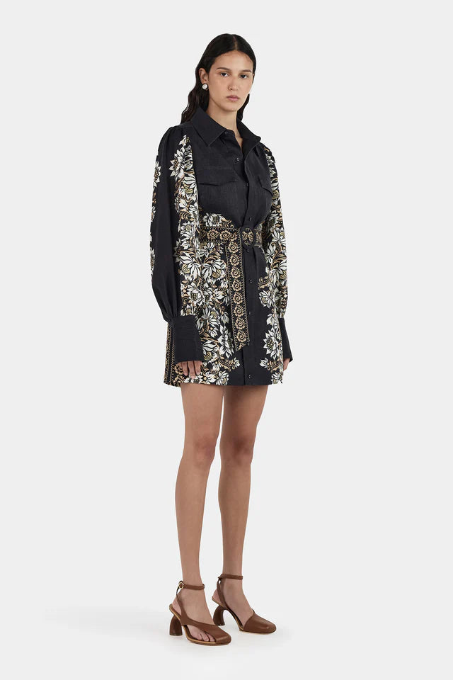 Hansen & Gretel - Constance Mini Dress in Midnight Bells
