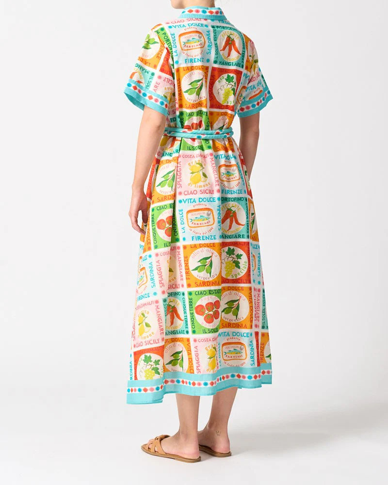Walnut - Cannes Dress in Ciao  Sicily