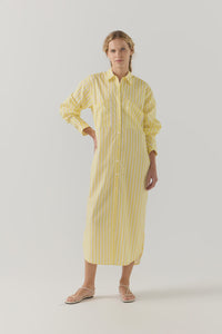 Foemina - Dolly Dress in Lemon Stripe