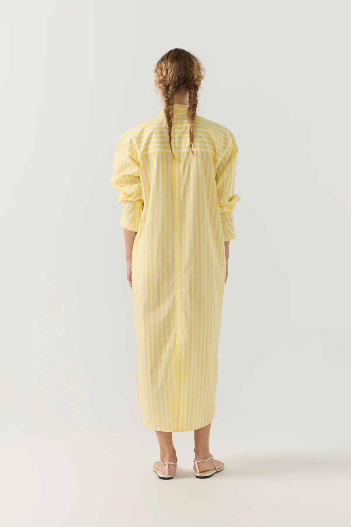 Foemina - Dolly Dress in Lemon Stripe