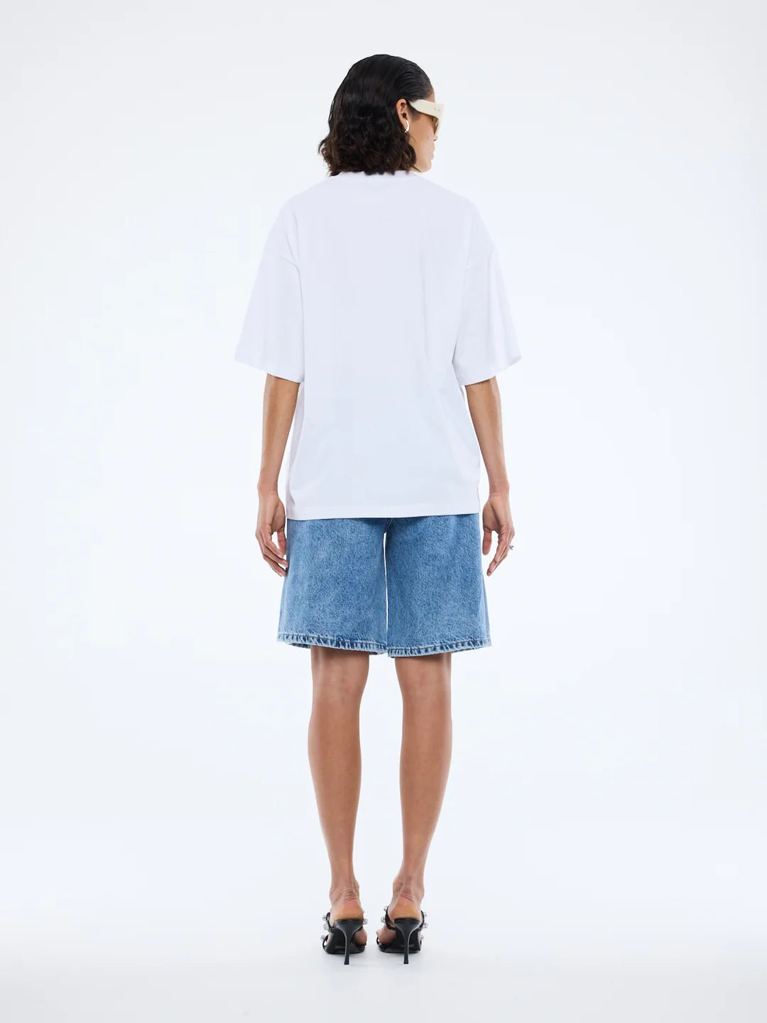 Ena Pelly - Blurred Daisy Frame Tee in White