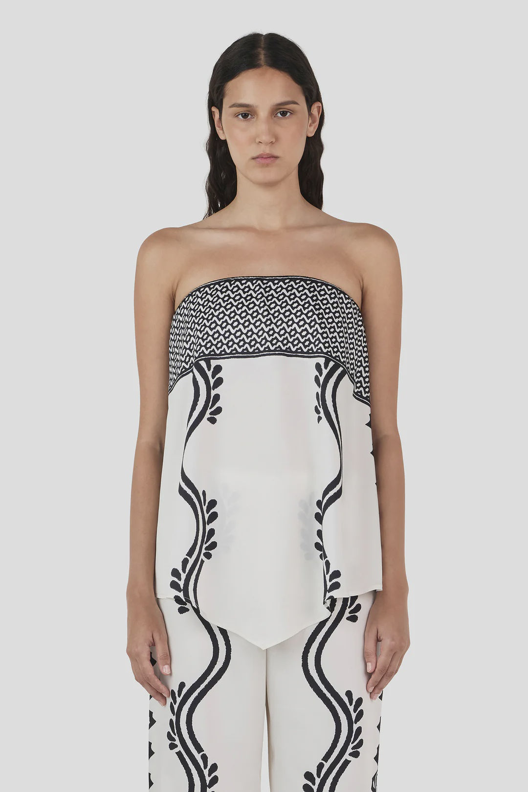 Hansen & Gretel - Franca Bodice in Geo Waves