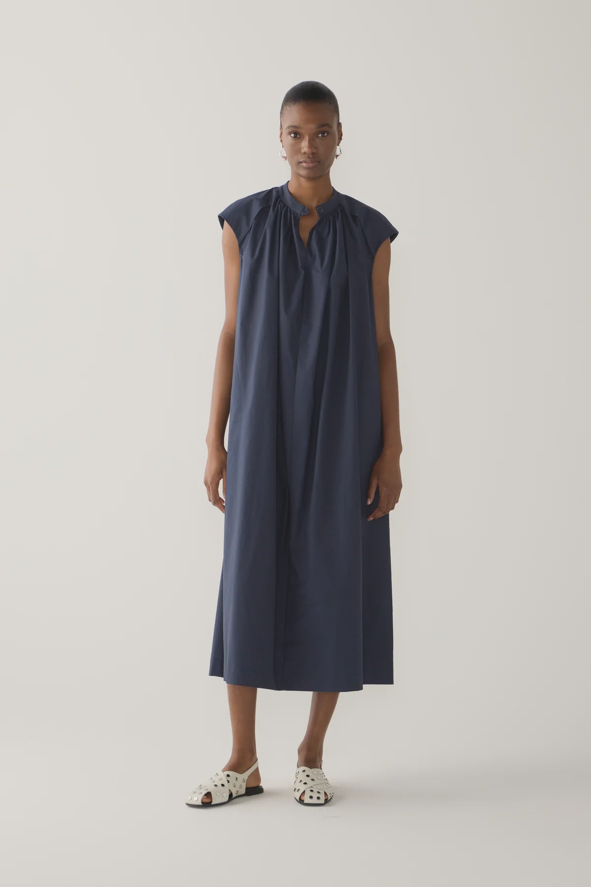 Foemina - Hunter Dress in Navy Poplin