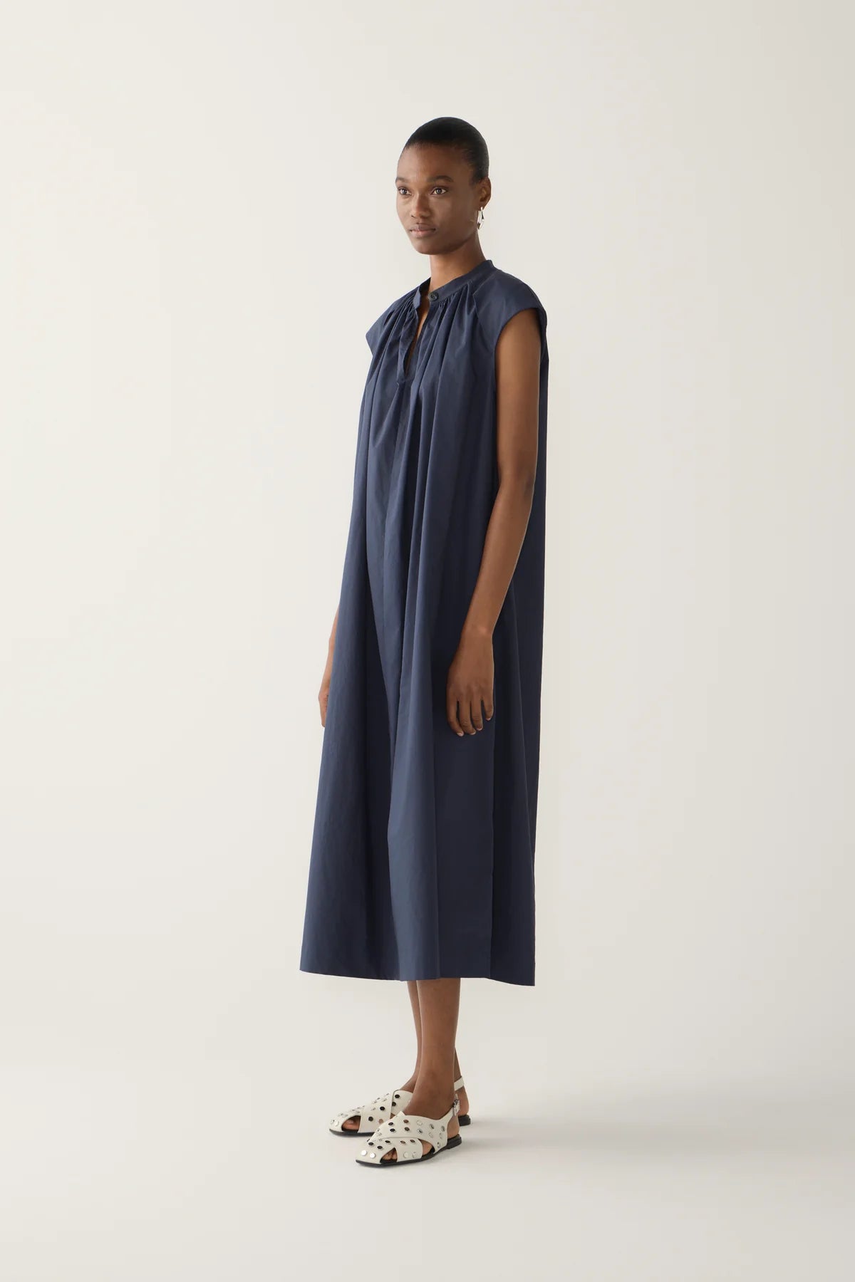 Foemina - Hunter Dress in Navy Poplin