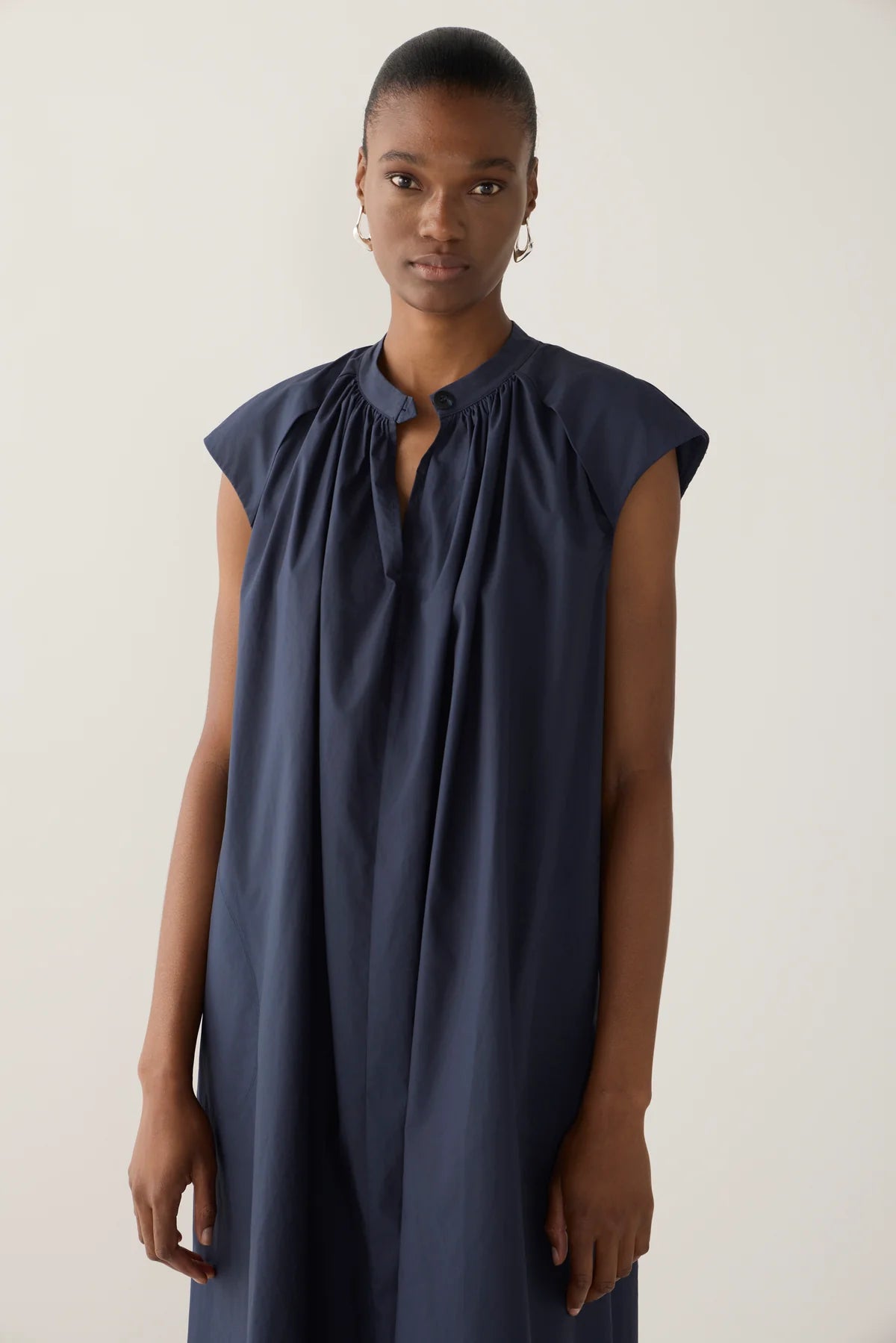 Foemina - Hunter Dress in Navy Poplin