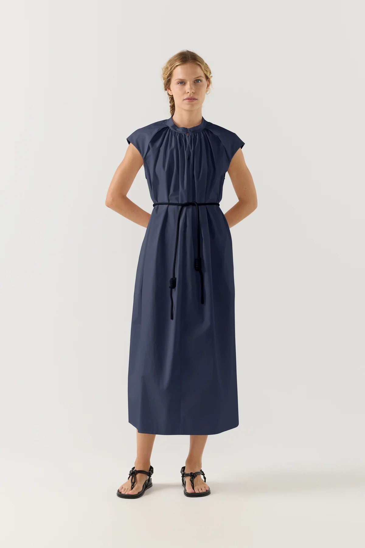 Foemina - Hunter Dress in Navy Poplin