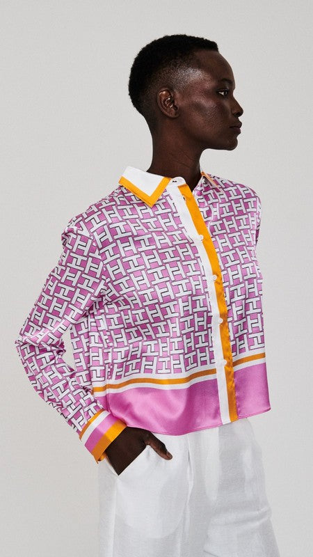 Herzen Angelegenheit - Silk Blouse in Pink H