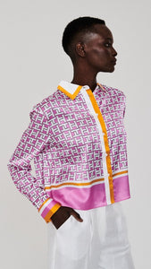Herzen Angelegenheit - Silk Blouse in Pink H