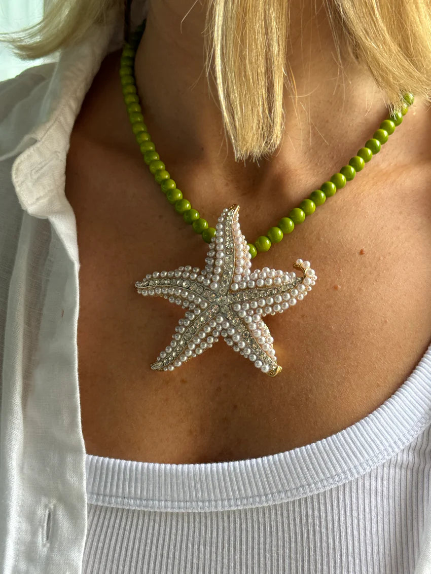 Zeiya - Pearl Starfish Brooch