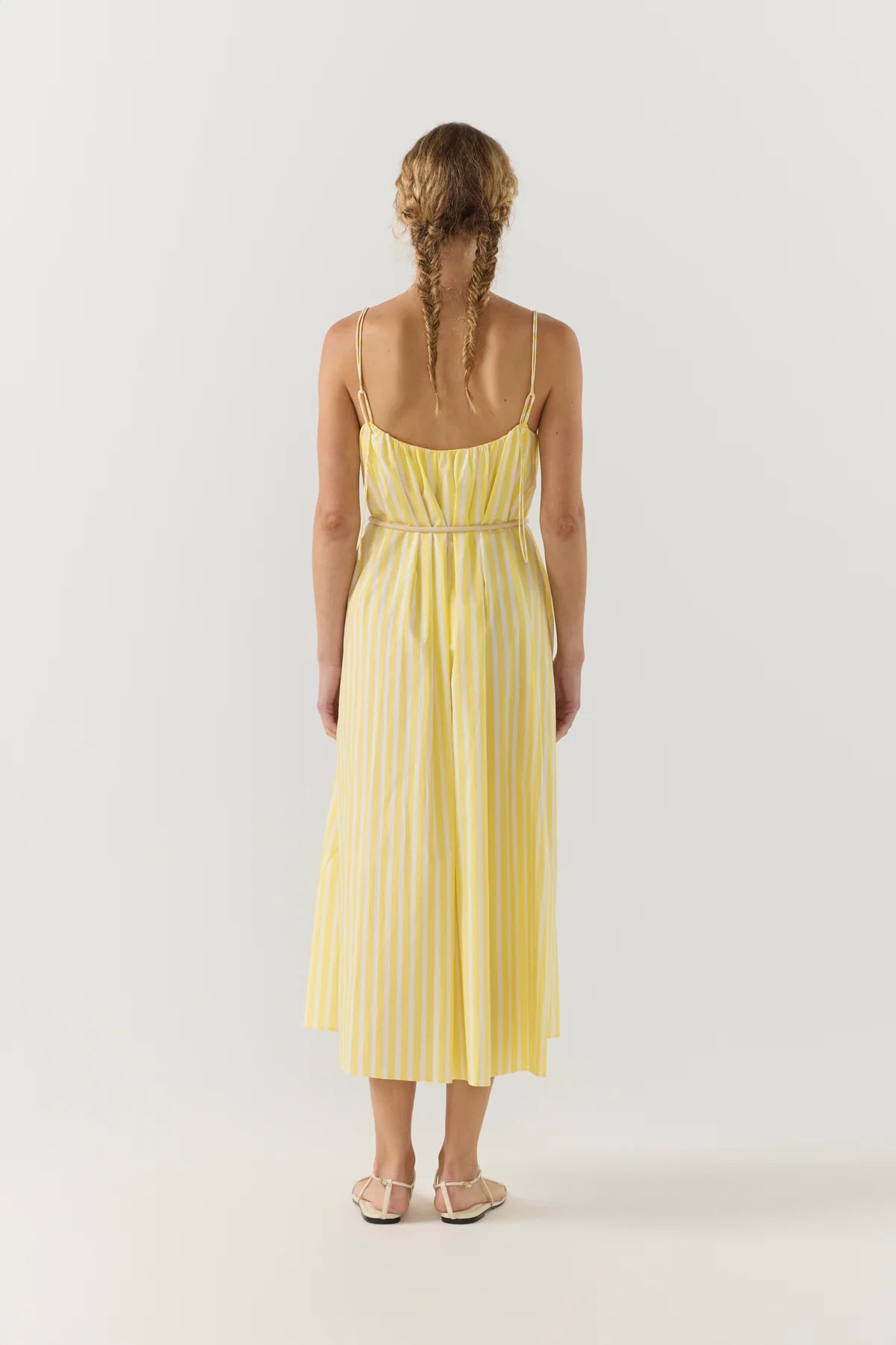 Foemina - Maddie Dress in Lemon Stripe