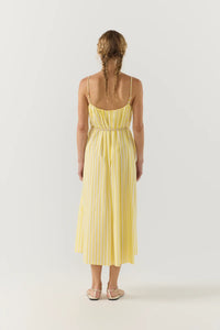 Foemina - Maddie Dress in Lemon Stripe