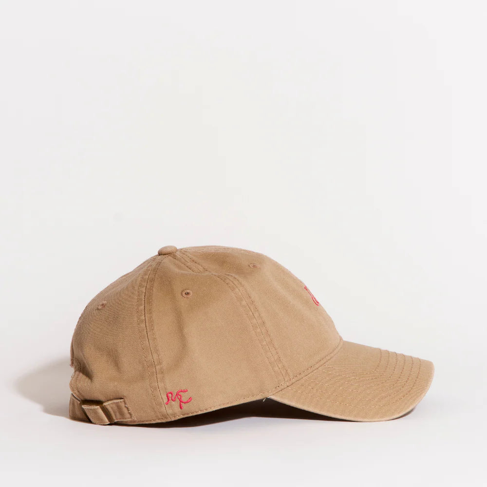 Mia Capri - Embroided Cap in Beige