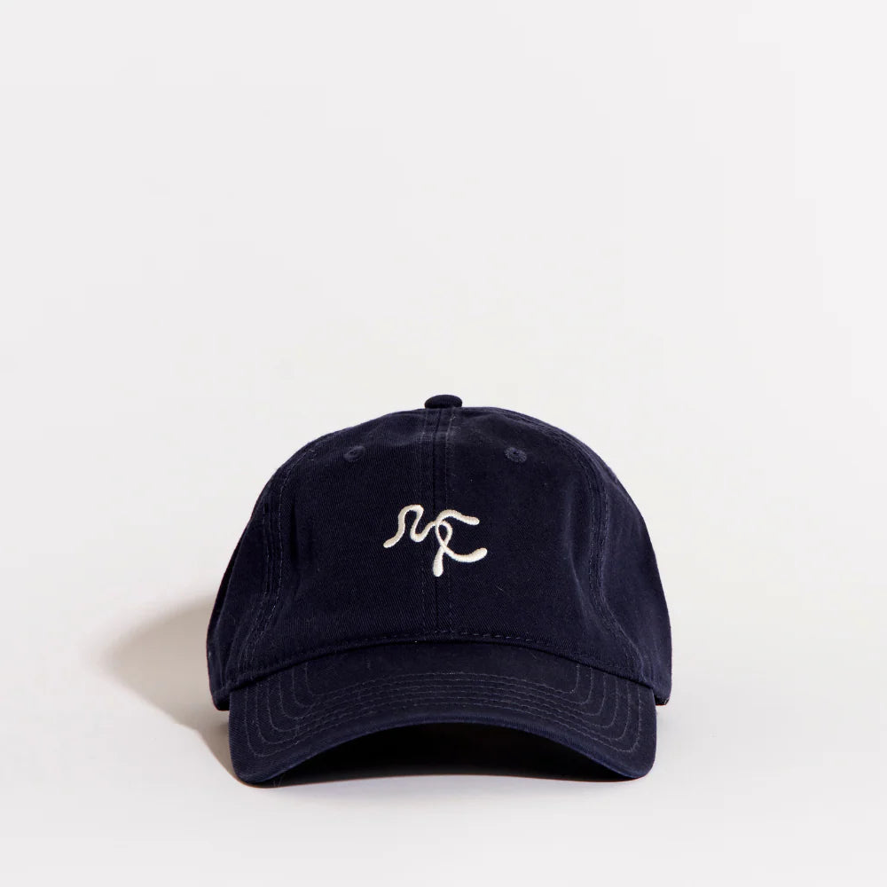 Mia Capri - Embroided Cap in Navy