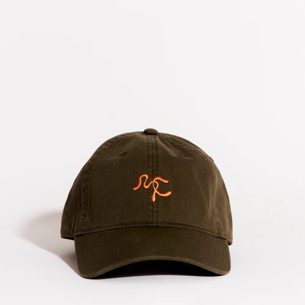 Mia Capri - Embroided Cap in Olive