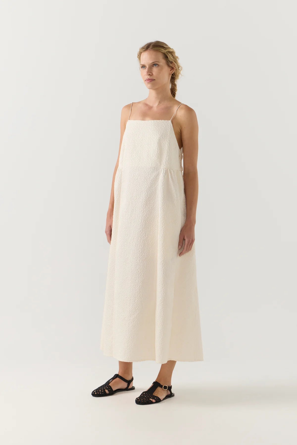 Foemina - Misty Dress in Ivory Jacquard