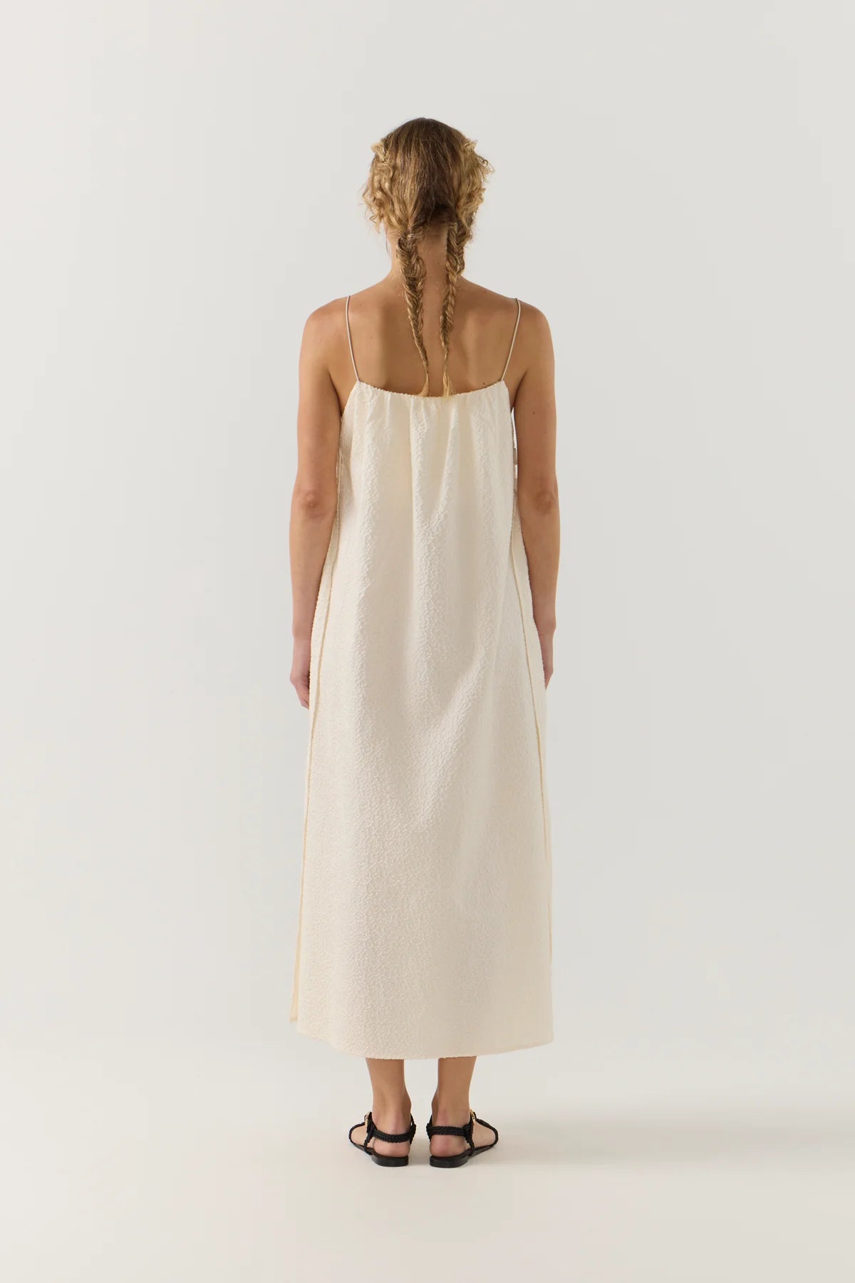 Foemina - Misty Dress in Ivory Jacquard