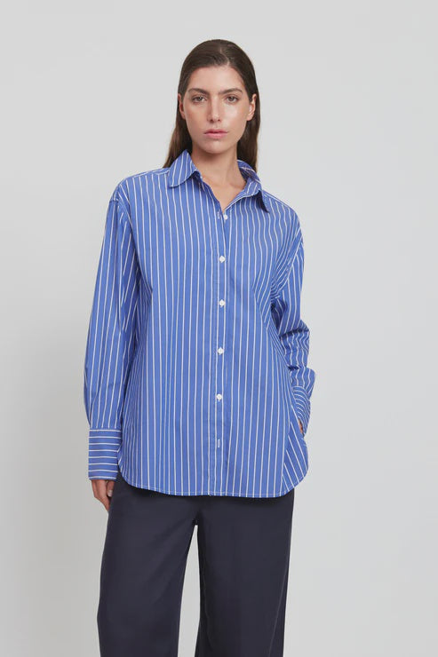 Mael - Florence Shirt in Blue/White